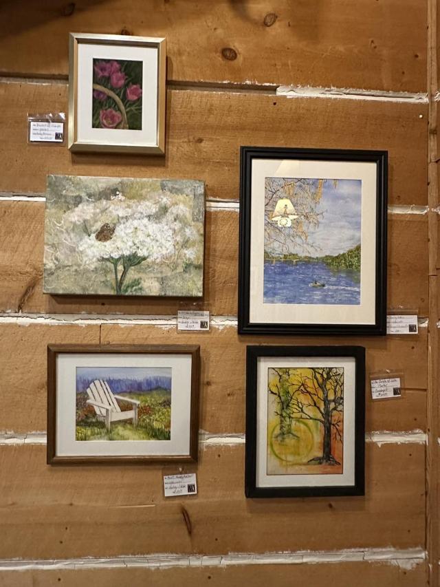 On the walls